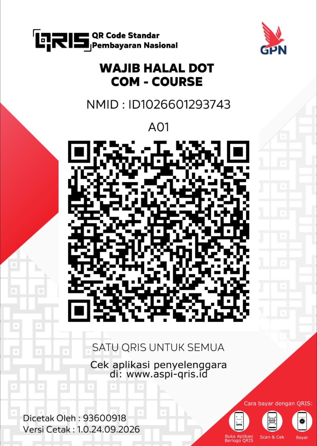 Kode QRIS Barcode